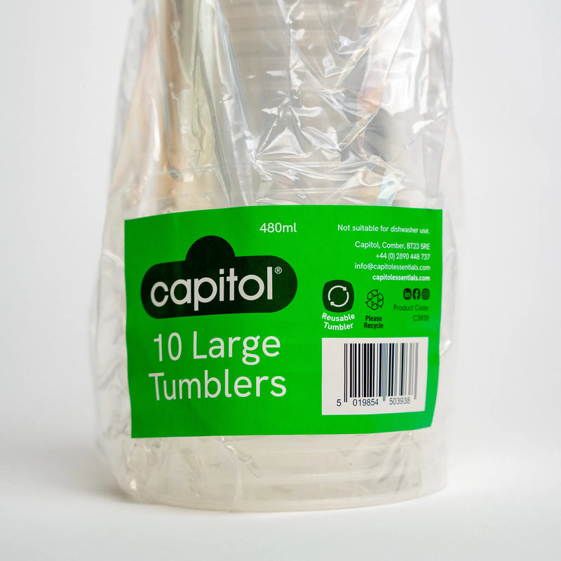 10 Large Tumblers (6 Units)