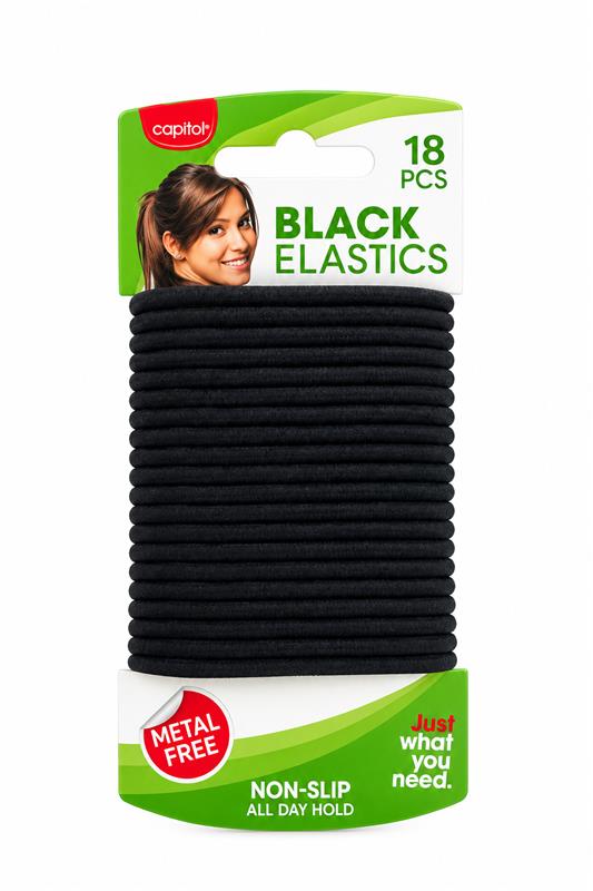 Black Hair Elastics (6)